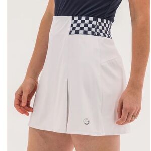 Elastic‎ Waistband Skirt Checkered Large Tall